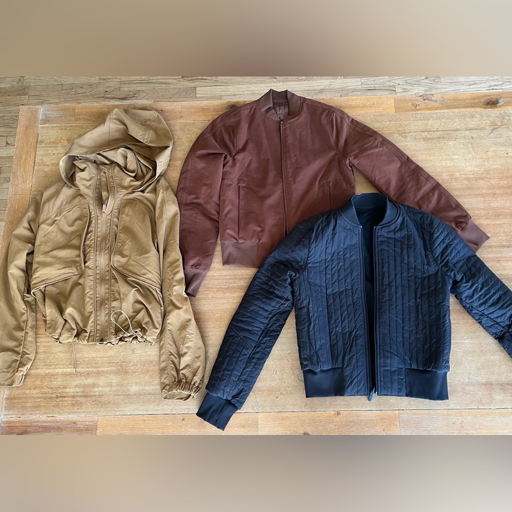 Lululemon Athletica Bomber Jacket, cropped trench